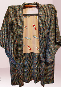 Long kimono avec doublure remplacée et écharpe en option pour style et confort