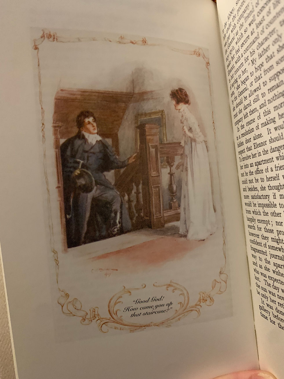 Henry Tilney and Catherine at Northanger Abbey