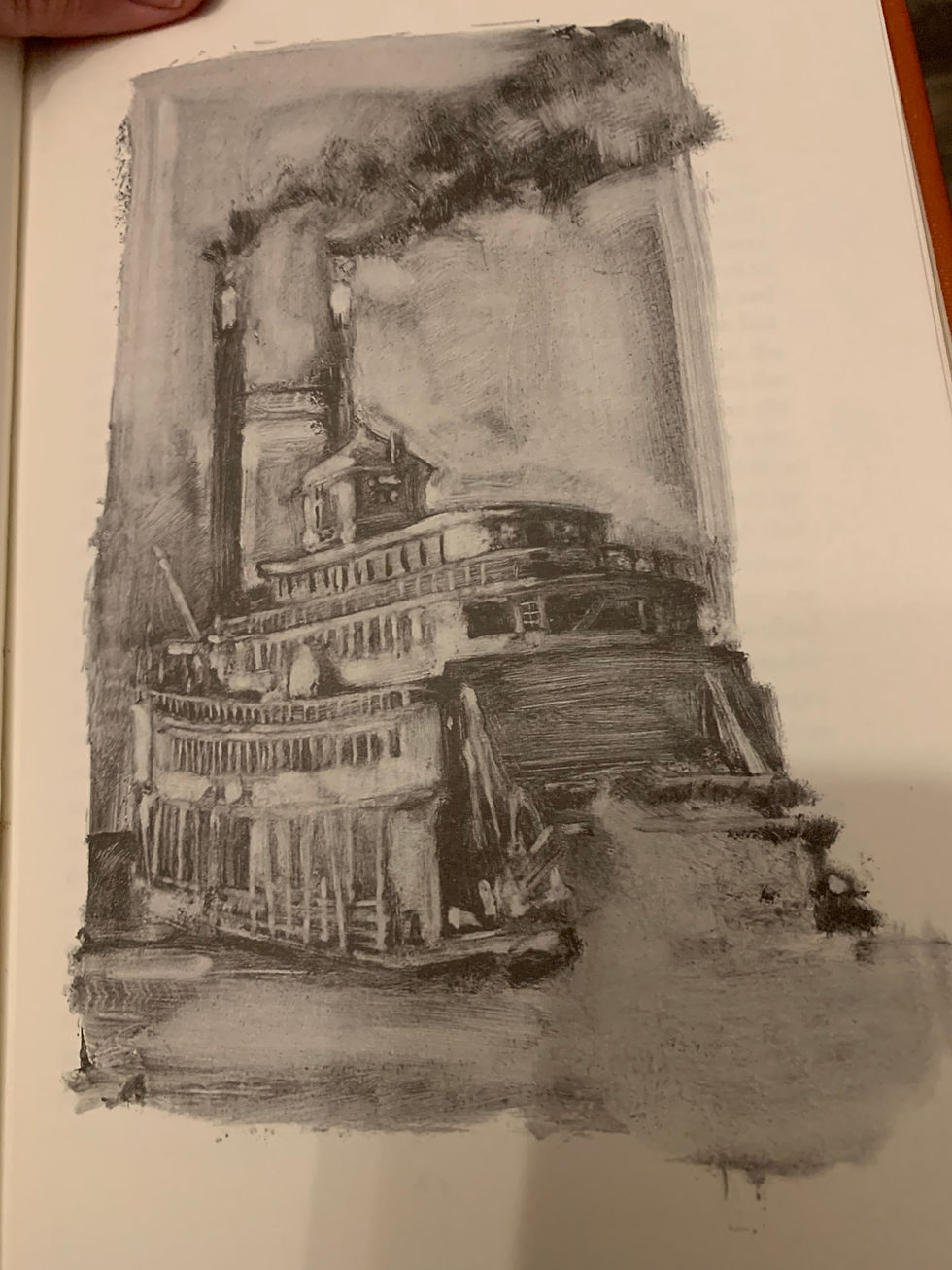 Ferry Boat Illustration from "Absalom, Absalom!"