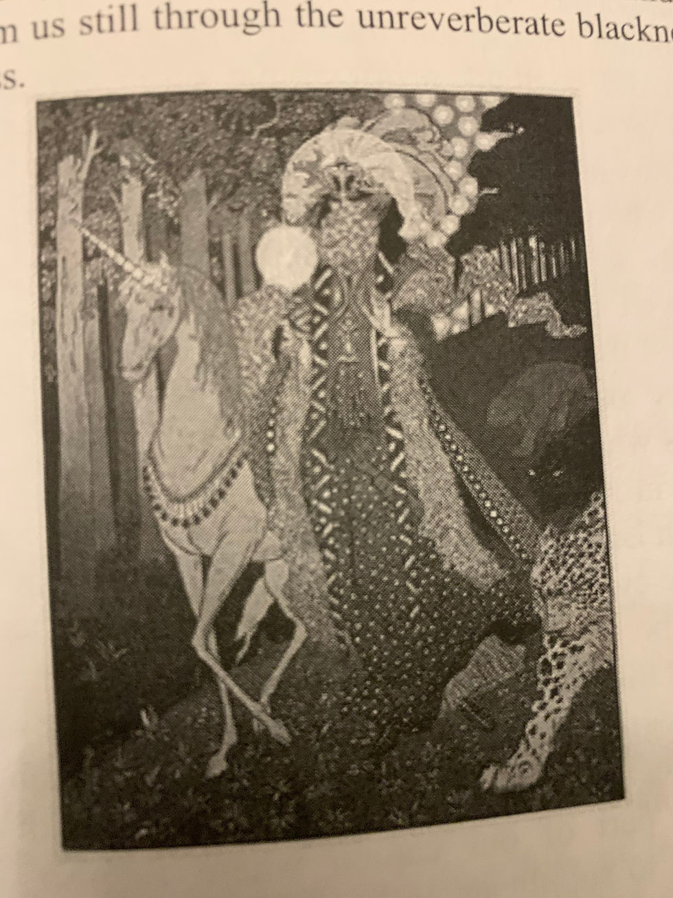 Unicorn in Book of Wonder
