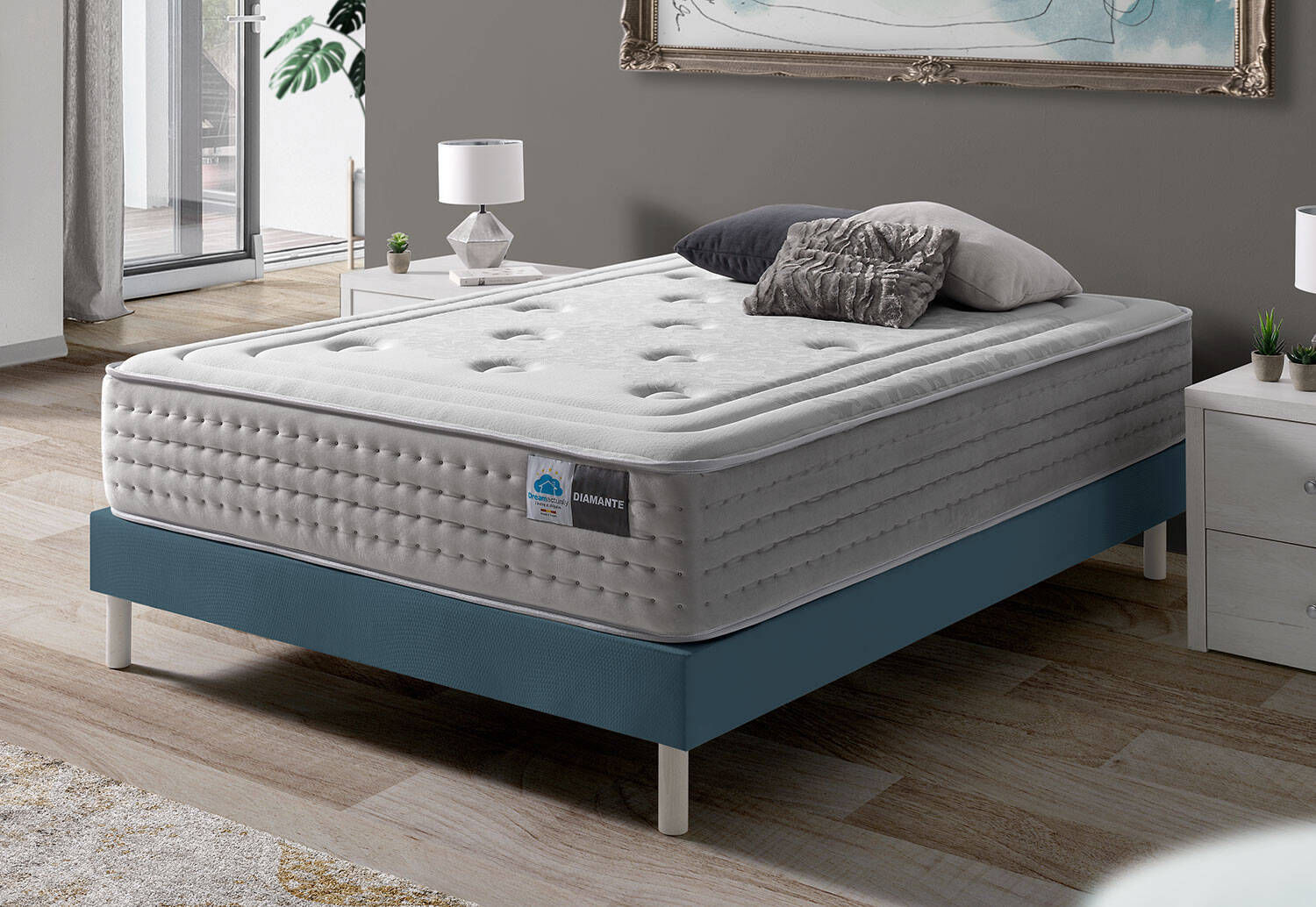 Diamond Memory Mattress 29cm, 90x190 with pocket springs