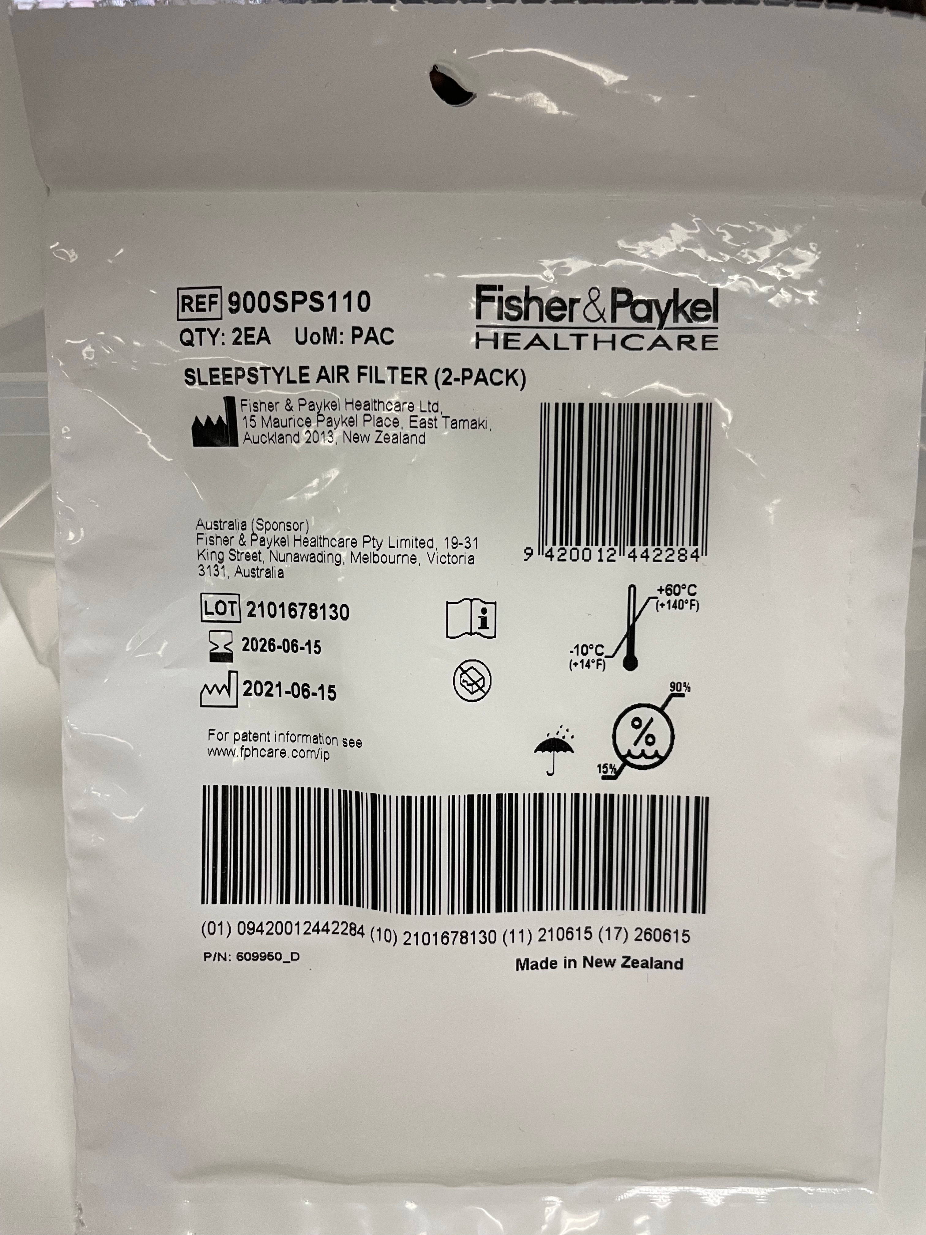 SleepStyle Air Intake Filter (x2)