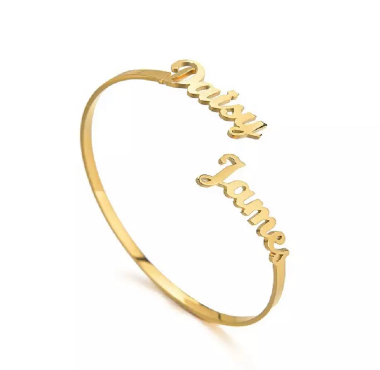 CUSTOM DOUBLE NAME BANGLE