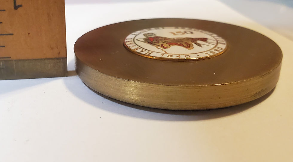 Thumbnail: 1990 Harvard Alumni Assn 150 Year Anniversary Paperweight -Limited Edition