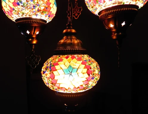 Mosaic Ceiling Lamp 5 Lights