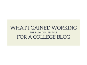 During the spring 2019 semester, I was frantically searching for an internship so I could graduate. As I kept coming out of email after email empty handed, the opportunity to work for a friend arose, and I didn't want to pass it up. Madison Russell, the owner of the online college lifestyle blog "The Blonde Lifestyle," gave me such a unique opportunity to gain some experience.