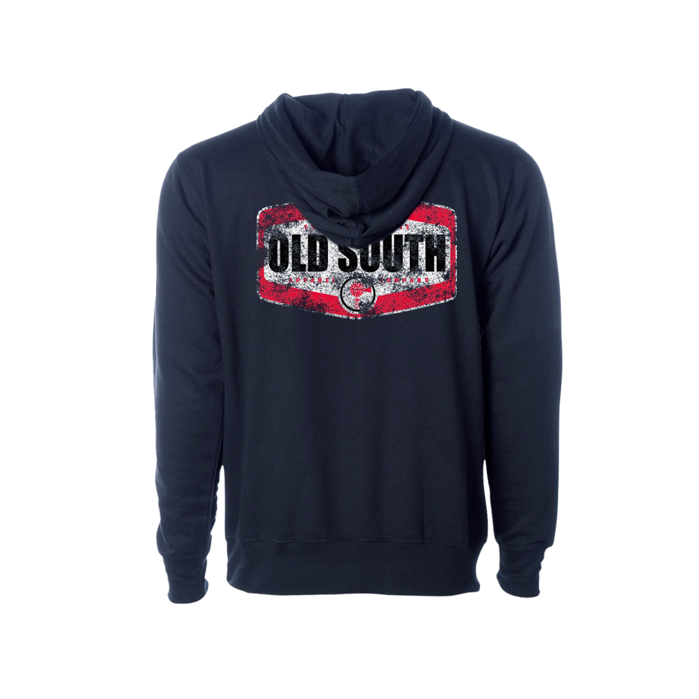 Old South Old Sign Navy Hoodie