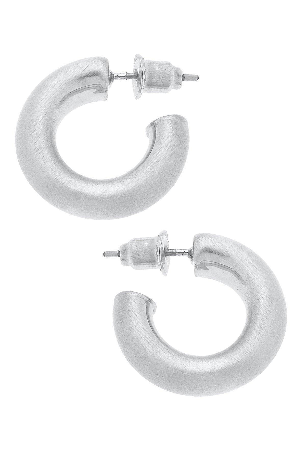Silver Coraline Hoop Earrings