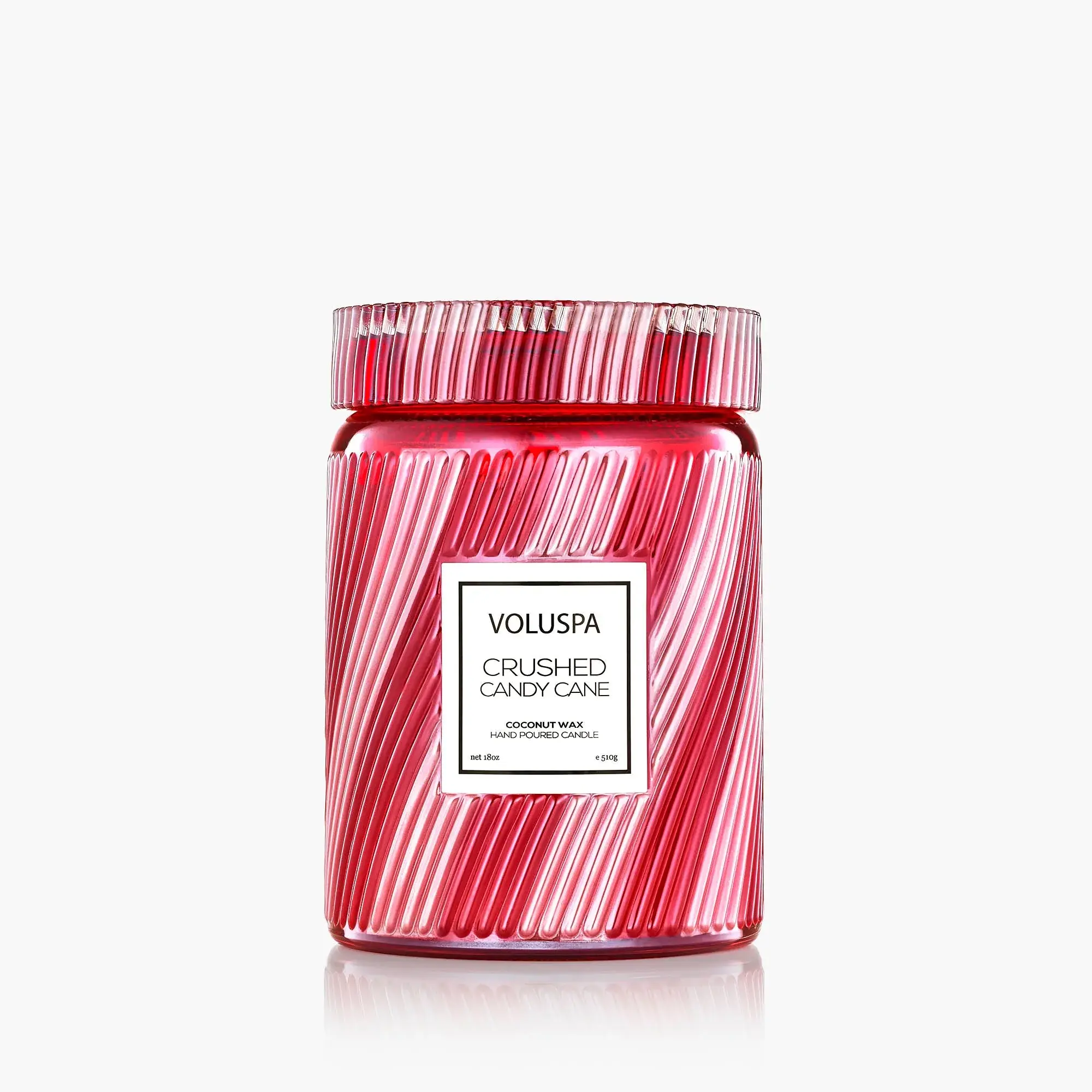 Voluspa Crushed Candy Cane Large Jar Candle