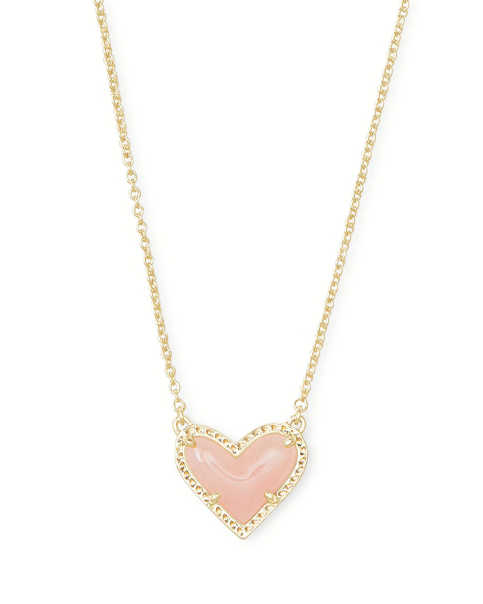 Kendra Scott Ari Heart Short Pendant Gold Necklace