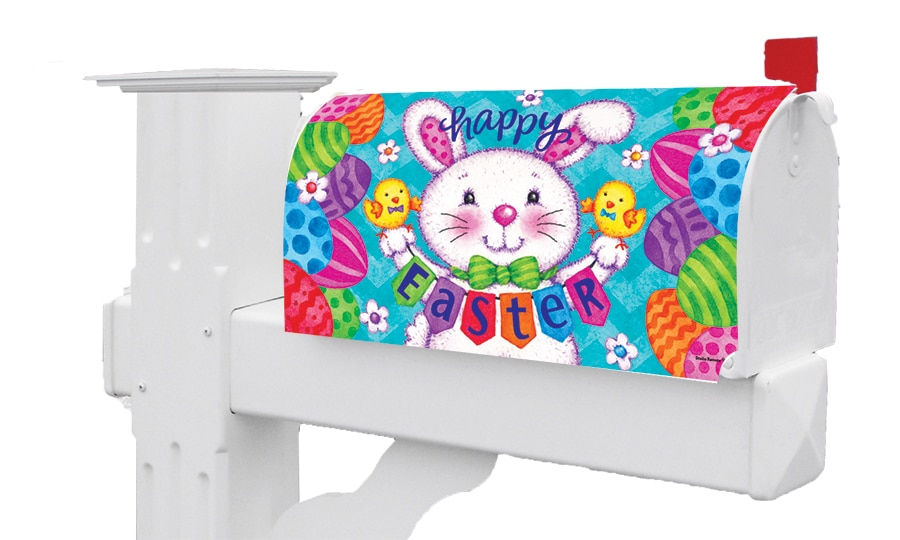 Bunny and Eggs Mailbox Cover
