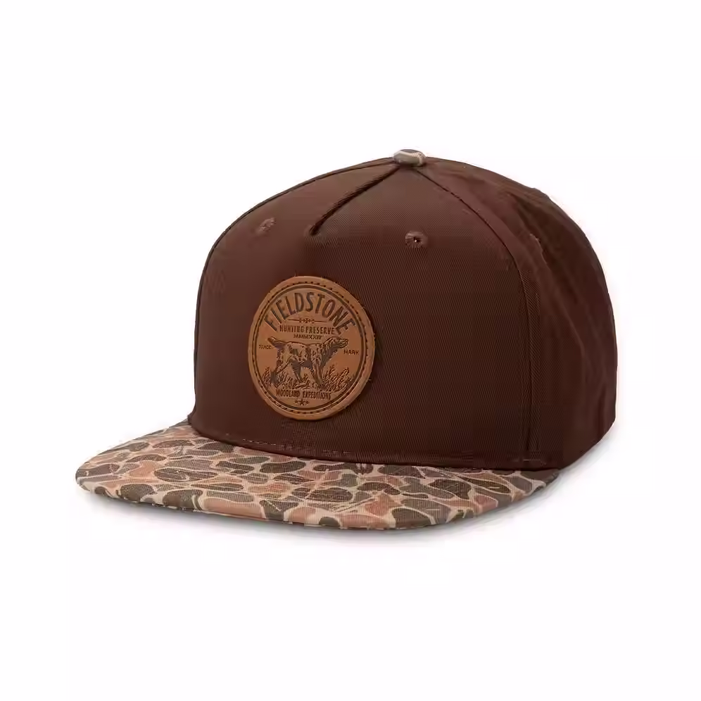 Fieldstone Brown Canvas Autumn Camo Bill Preserve Hat