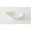 Thumbnail: Porcelain White & Gold Oval Baking Dish