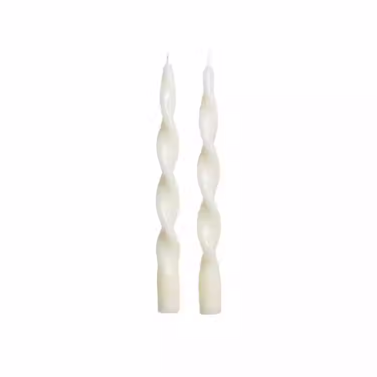 Lumiere Twist Formal Taper Candles 10"