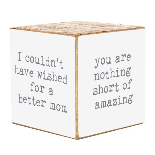 Mom Sayings Cube 4 Sided
