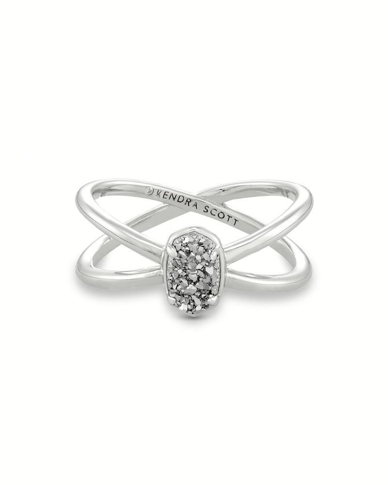 Kendra Scott Emilie Silver Double Band Ring