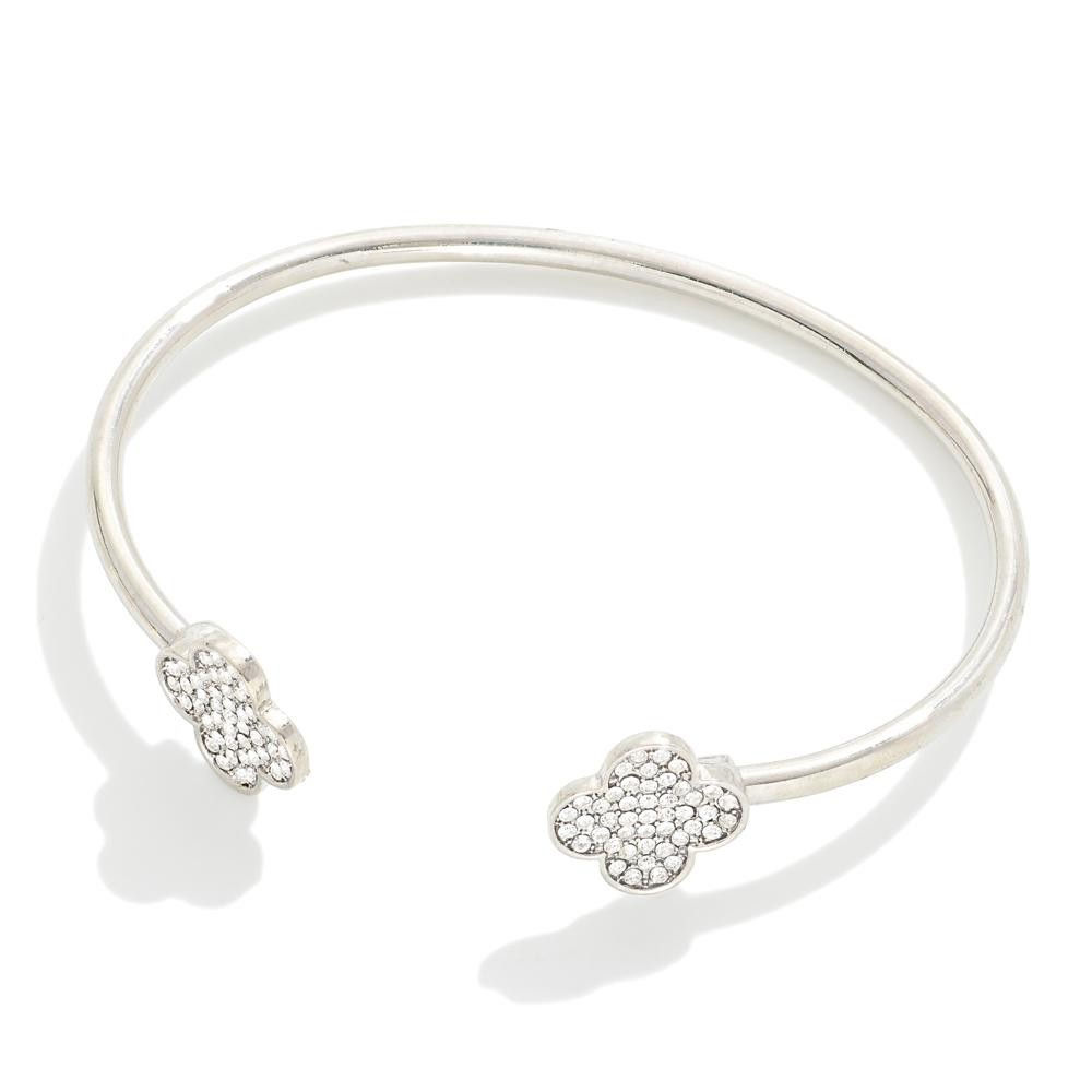 Metal Rhinestone Clove Bangles
