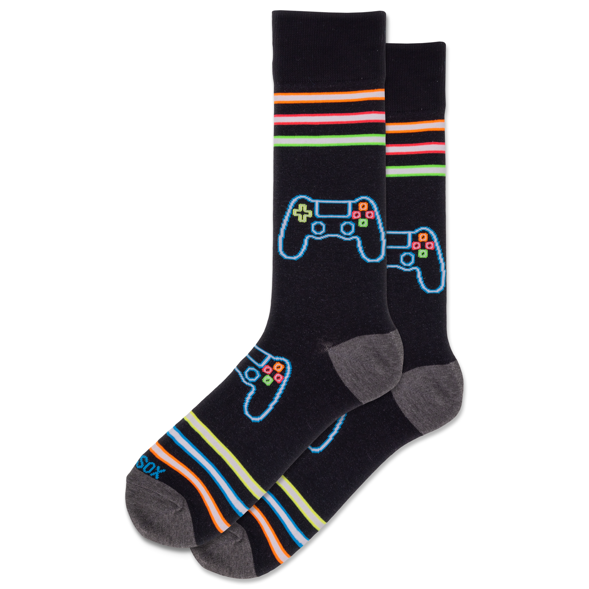 Men's Neon Gamer Crew Socks