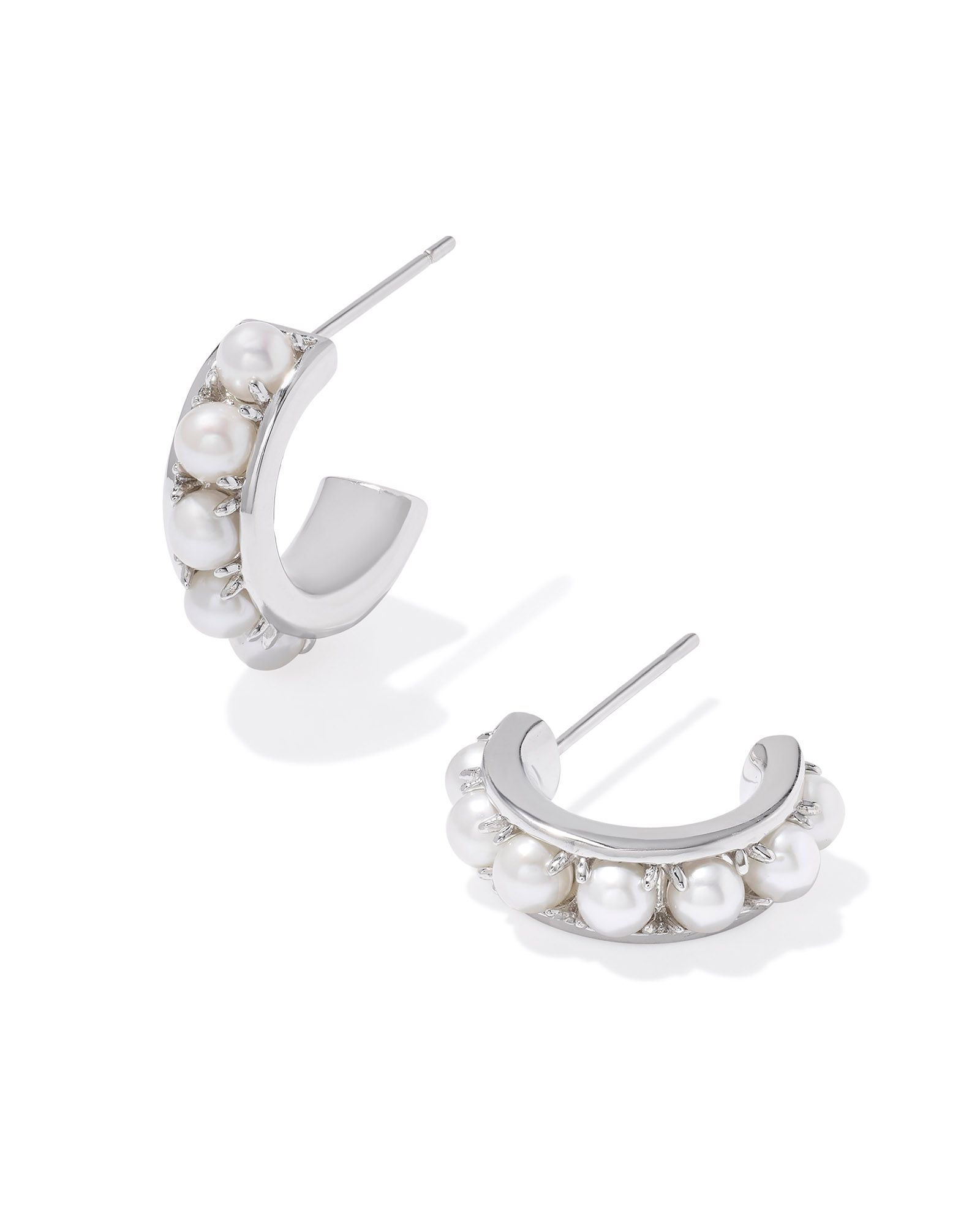 Kendra Scott Krista Huggie Pearl Earrings