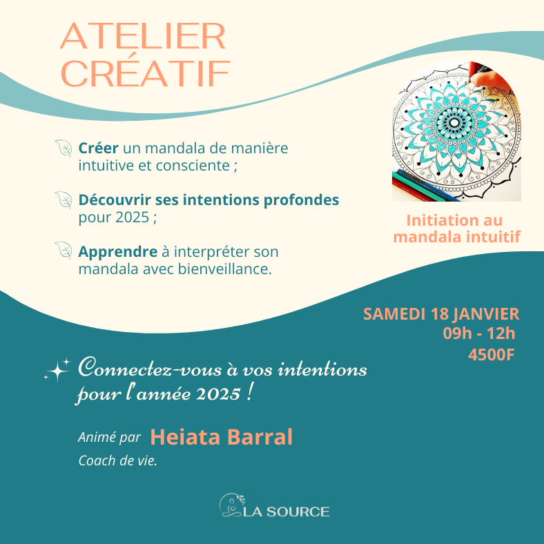 Atelier Mandala créatif du 18.01.2025