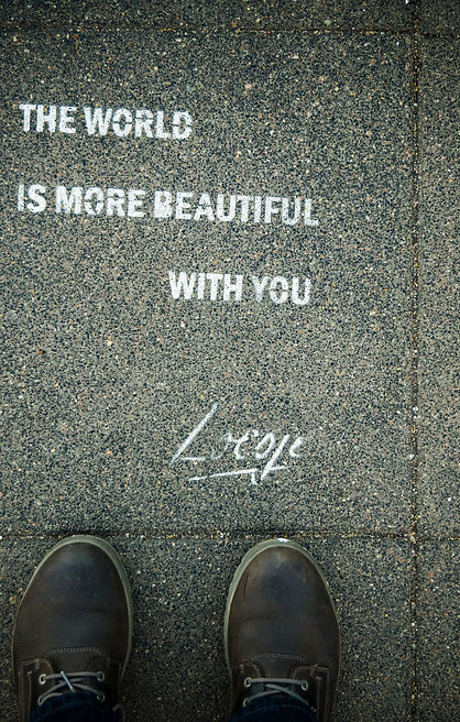 The world is more beautiful with you