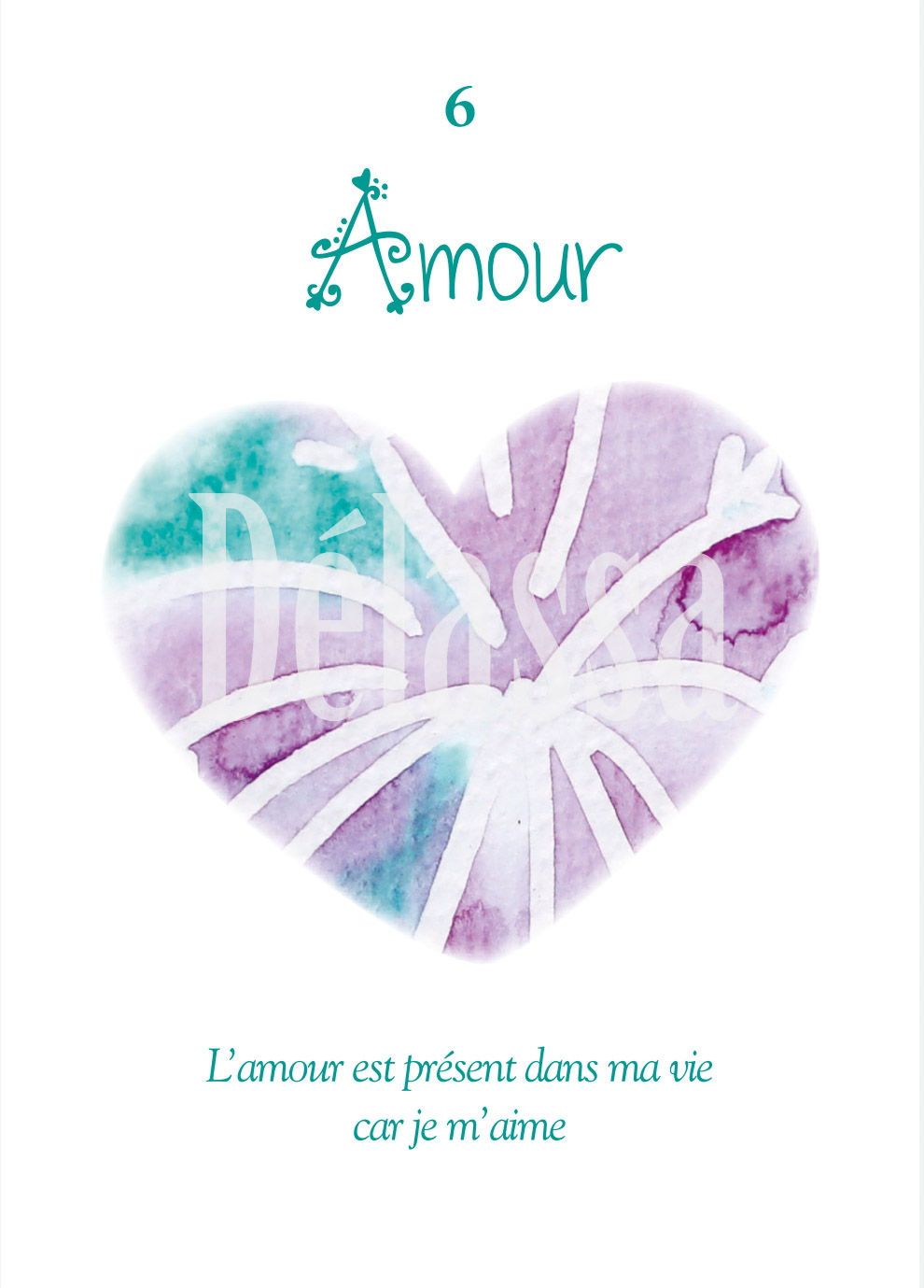 Tableau aquarelle 6 Amour