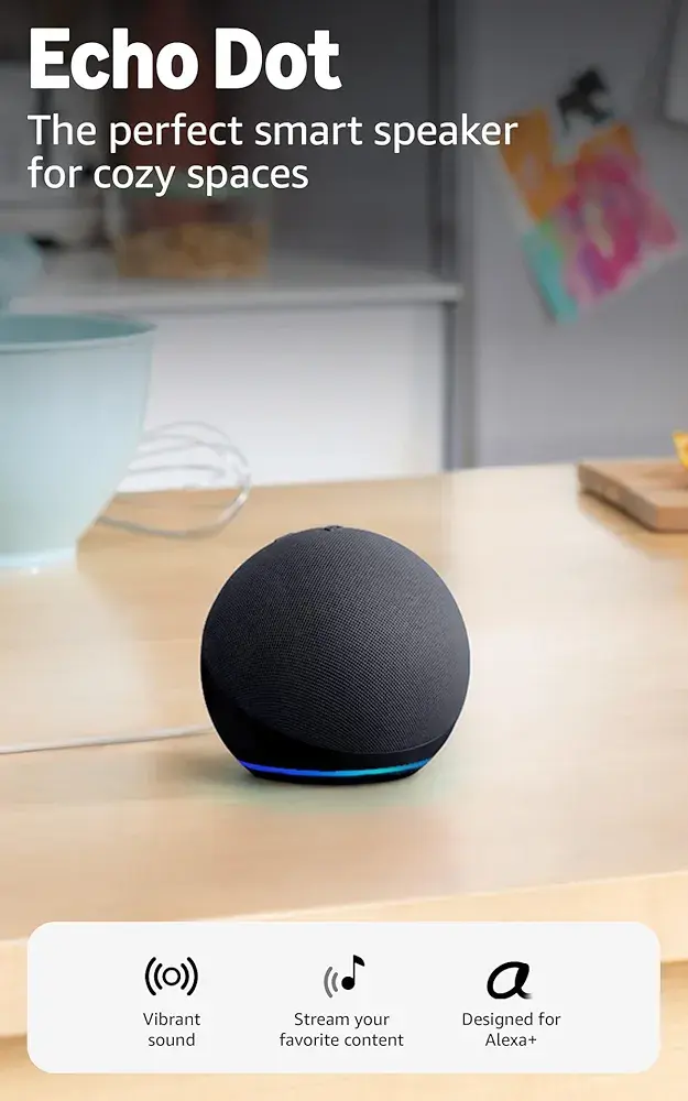 Amazon Echo Dot (5th Gen) Smart Speaker With