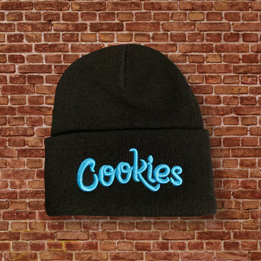 Cookies Beanie Blue Font