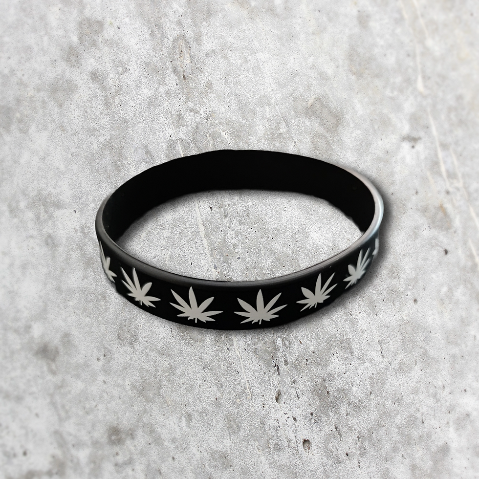 Thumbnail: Weed Leaf Wristbands Multiple Colors