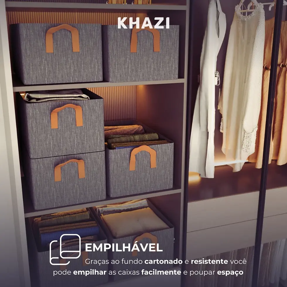 Caixa Organizadora Premium Guarda Roupa