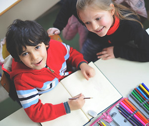 Students Writing Together