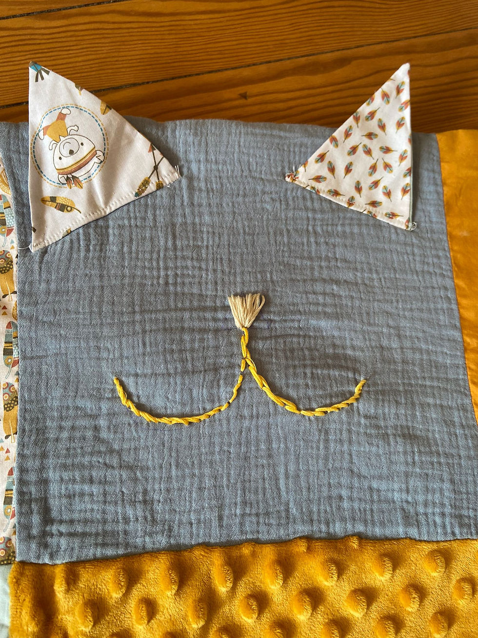 broderie chat bébé