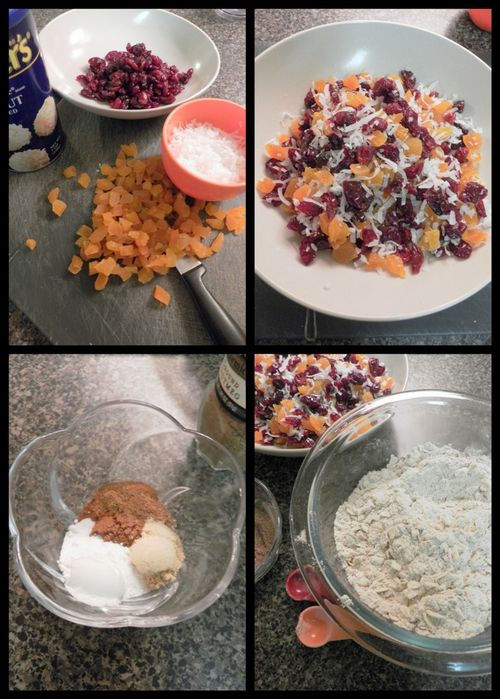 Deliciously Chewy Oatmeal, Coconut & Dried Fruit Cookies