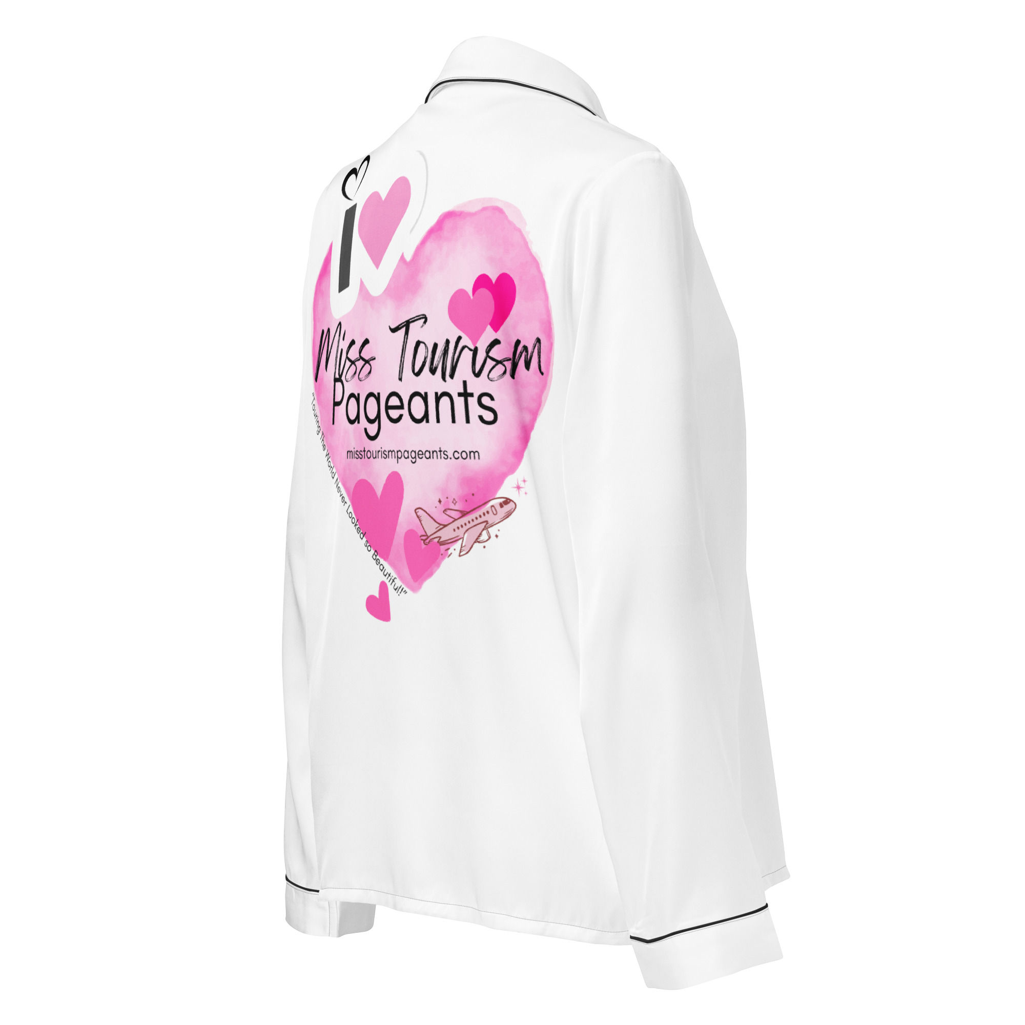 Miss Tourism long sleeve pajama top