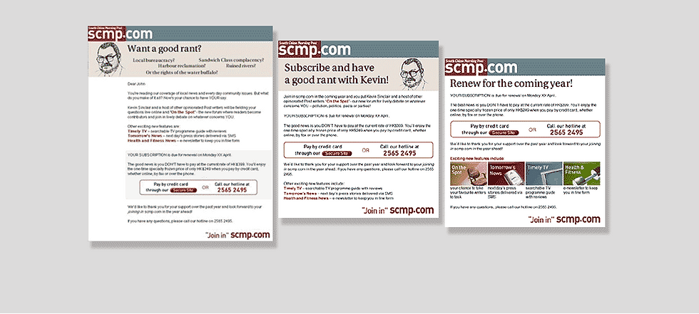 SCMP online subscription renewal