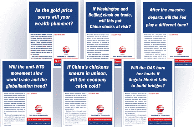 JF Asset Management business ads