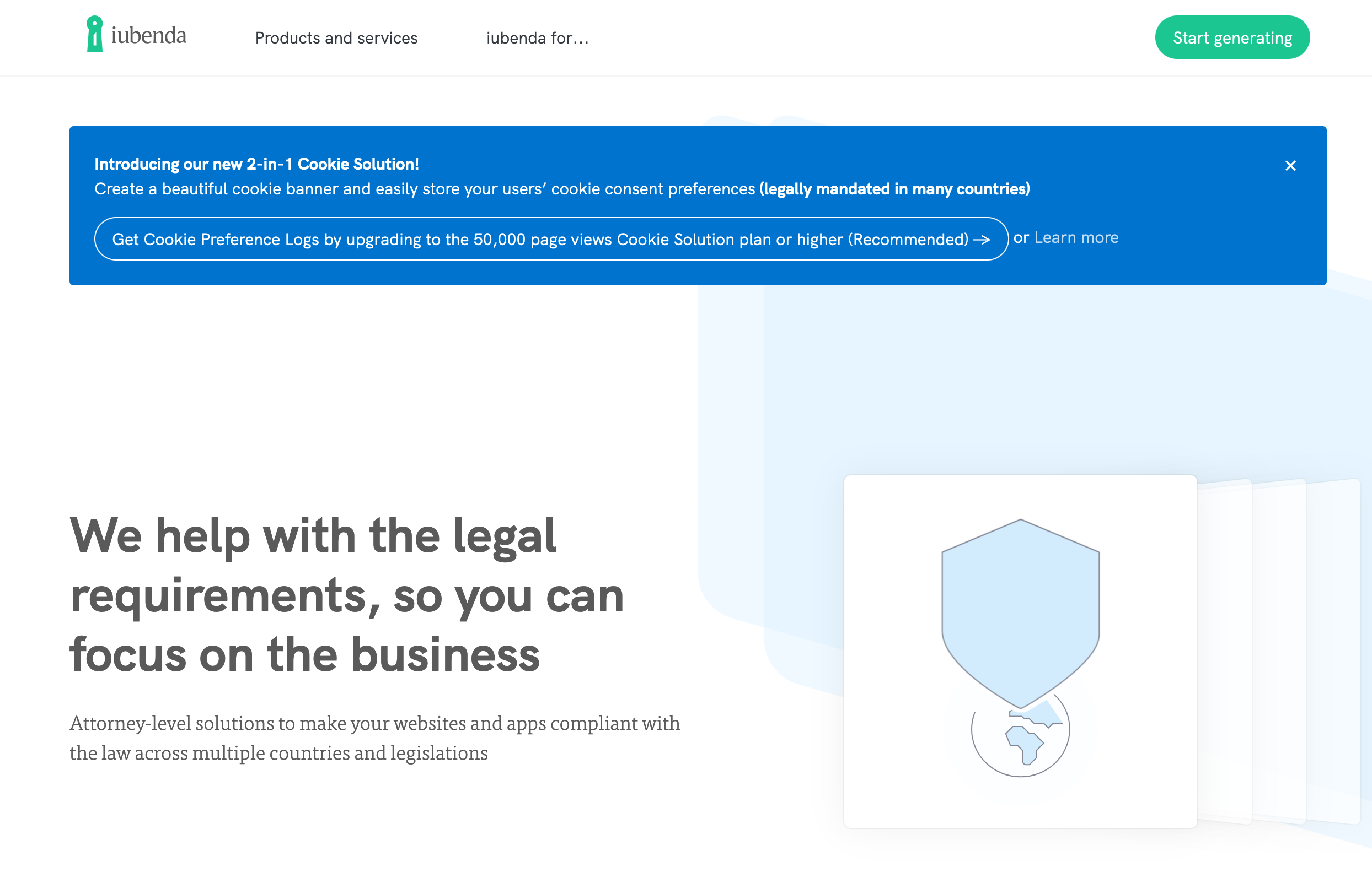 iubenda Privacy and Cookie Policy Generator