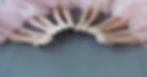 Girls in canvas ballet shoes