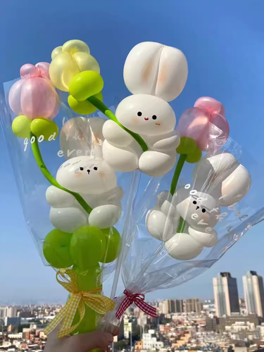 Balloon Rabbids BalloonRabbit with flower | Beyond Balloons