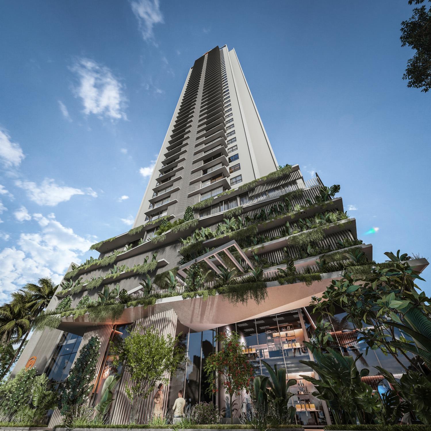 Celina Garden - Celina Residence - embasamento verde