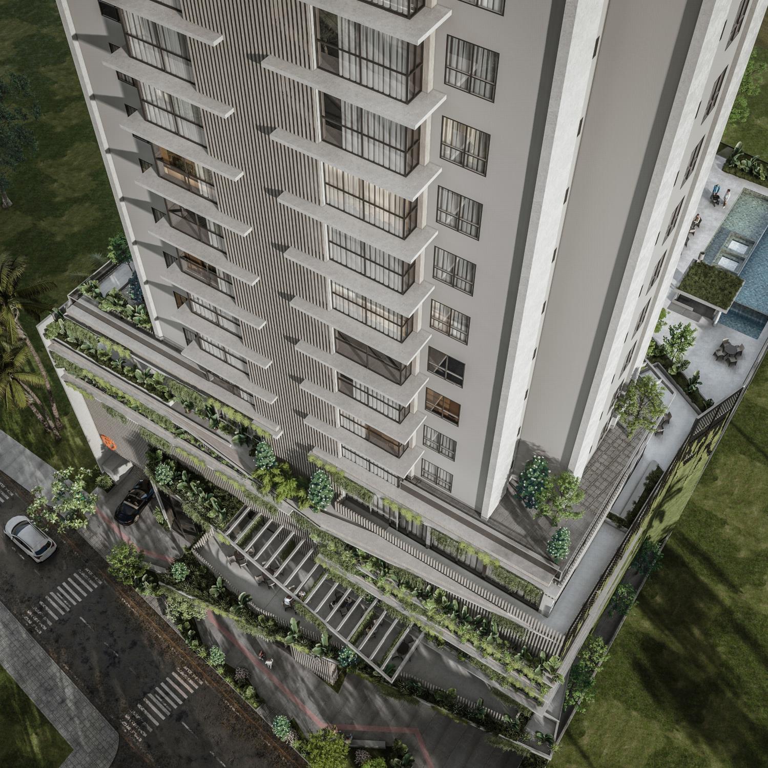 Celina Garden - Celina Residence - fachada lateral