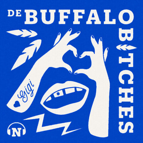 Cover podcast De Buffalo Bitches in AA Gent blauw