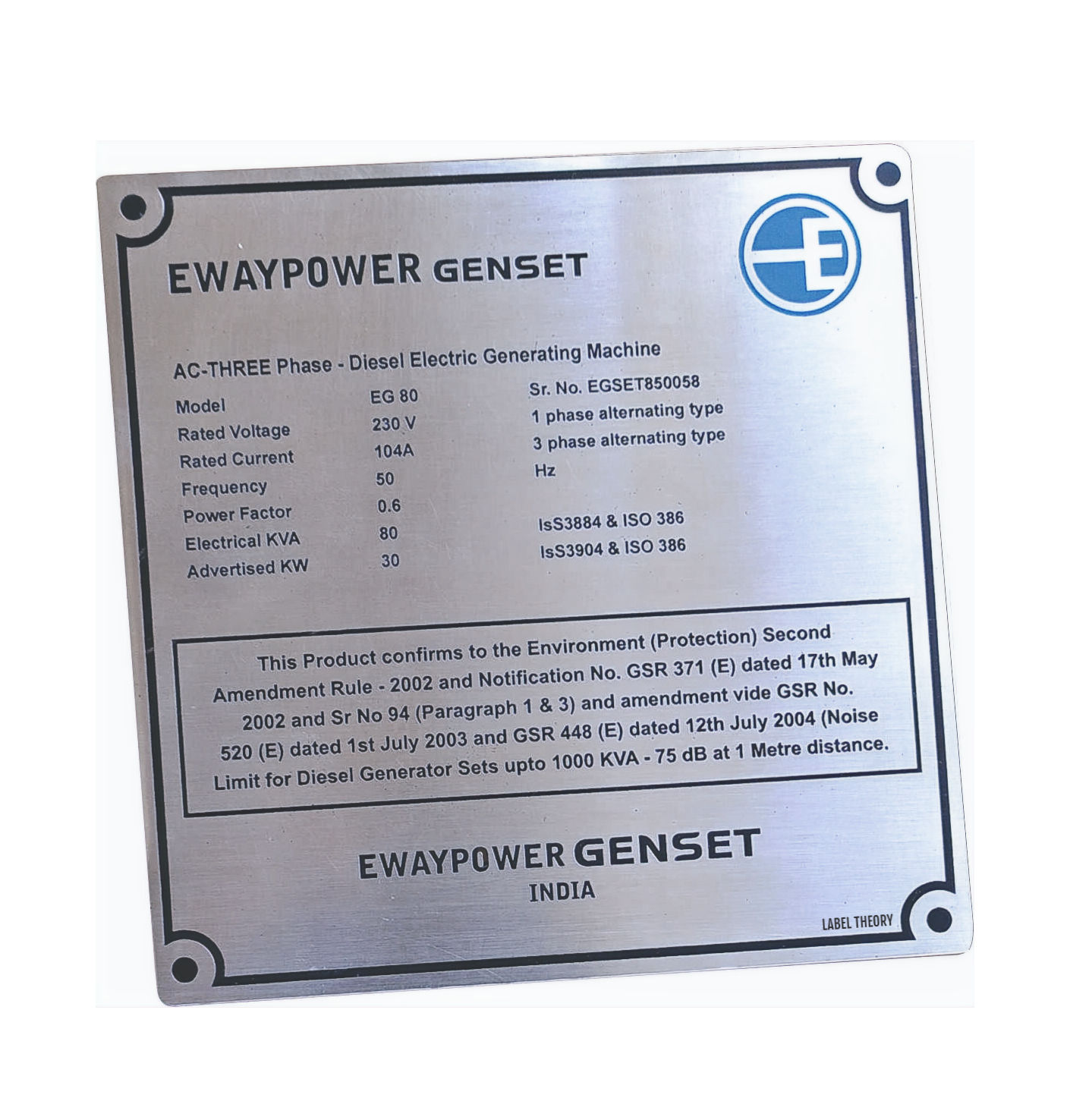 Stainless Steel Labels