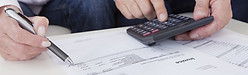 Men with Calculator