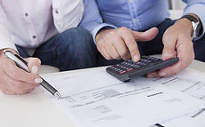 Men with Calculator
