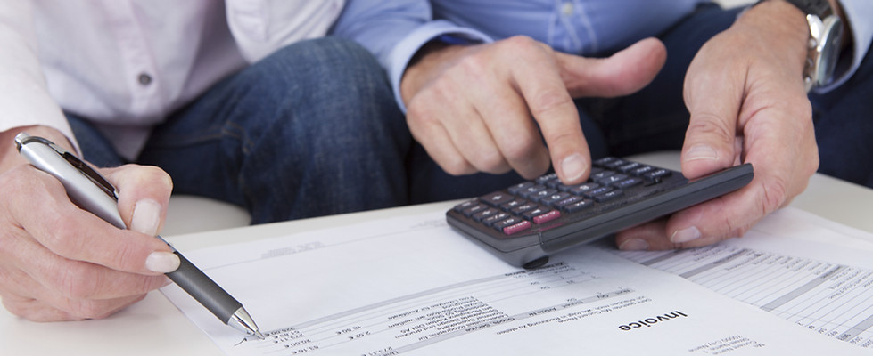 Men with Calculator