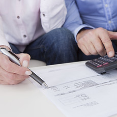 Men with Calculator