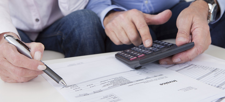 Men with Calculator