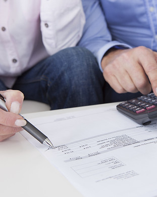 Men with Calculator