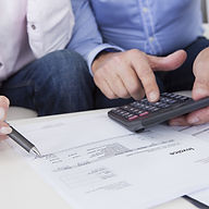 Men with Calculator